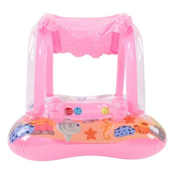Bote Flotador Techo Para Bebes Rosado