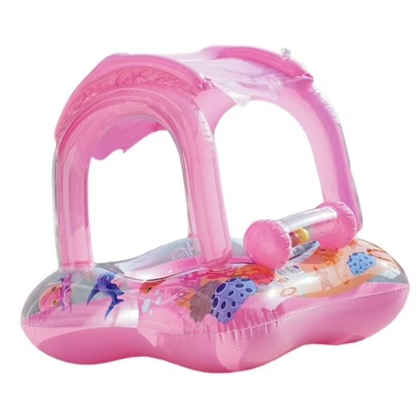 Bote Flotador Techo Para Bebes Rosado - Image 6