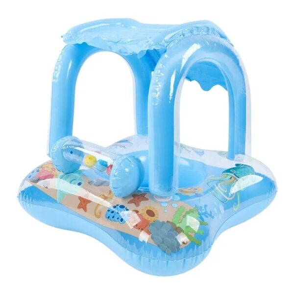 Bote Flotador Techo Para Bebes Azul - Image 4