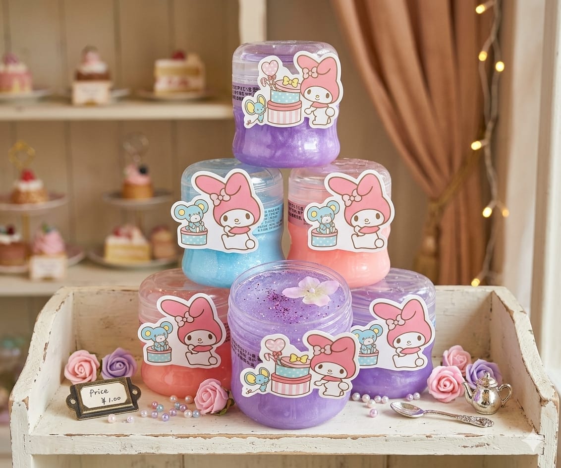 Slime Kuromi Doble Color 🌈 | Elige x1, x3, x6 o x12 – ¡Diversión sin límites! - Image 3