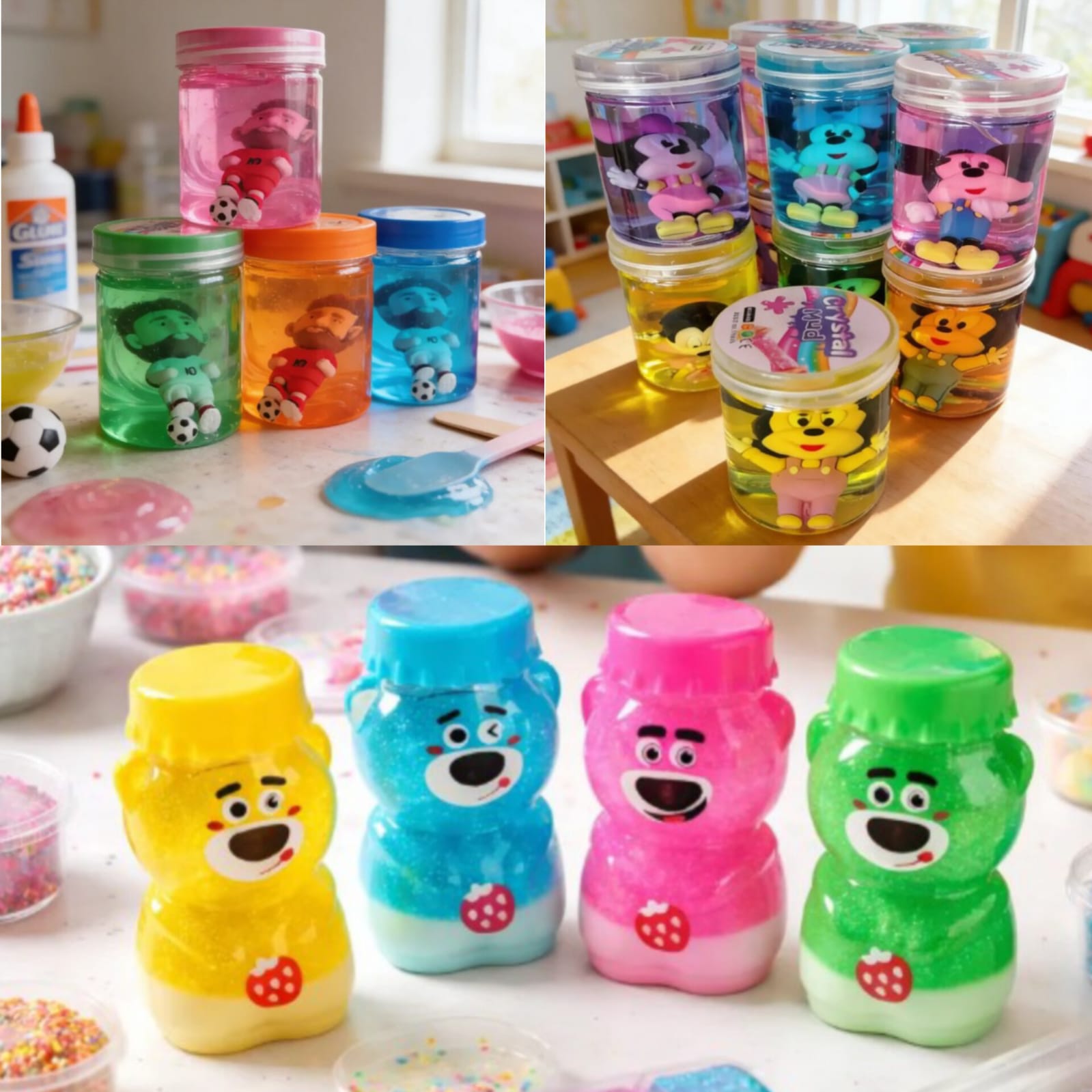 Caja Slime X3 Para Niños Con Muñeco