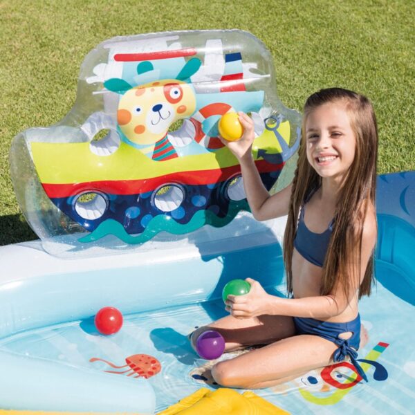 Juego Alberca Inflable Pesca Pez Tobogan Playcenter Intex - Image 4