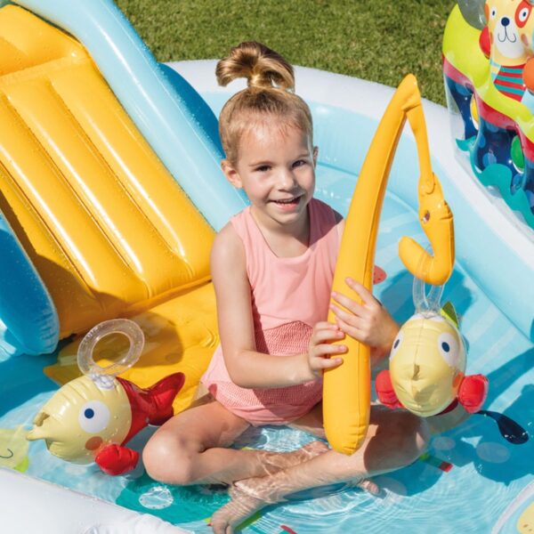 Juego Alberca Inflable Pesca Pez Tobogan Playcenter Intex - Image 3