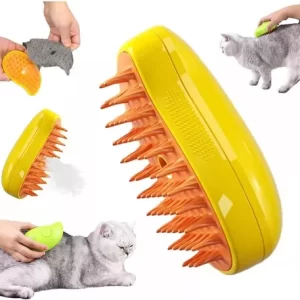 3 En 1 Cepillo De Vapor Para Perro, Masaje Peine Para Gatos