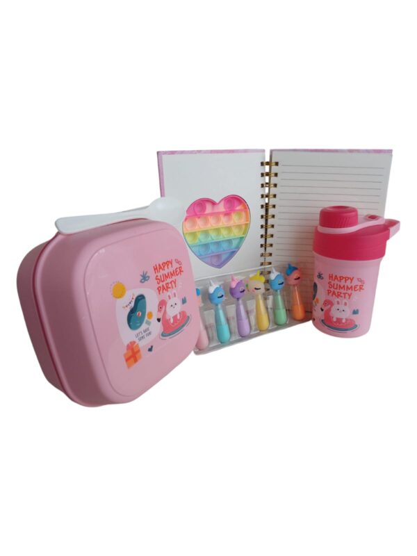 Kit Infantil Divertido Lonchera, Agenda Y Mini Resaltadores - Image 7