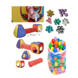 Mega Cubo Túnel – Diversión sin fin + 50 Pelotas