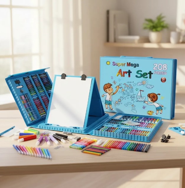 Kit De Dibujo 208 Piezas Mas Obsequio