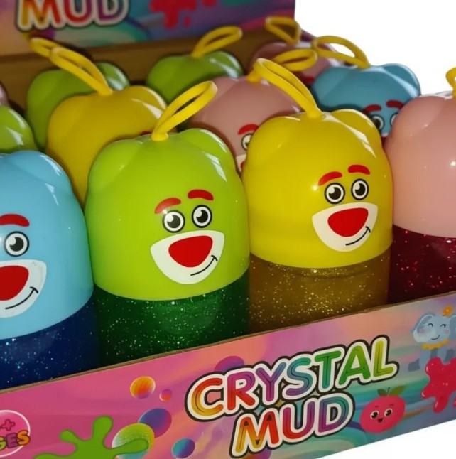 Slime x12 Para Niños Oso Estrellas Y Escarchado - Image 3