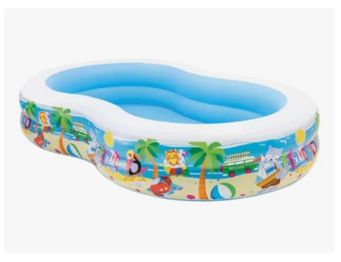 Piscina Inflable Ovalada Palmeras Intex 56490