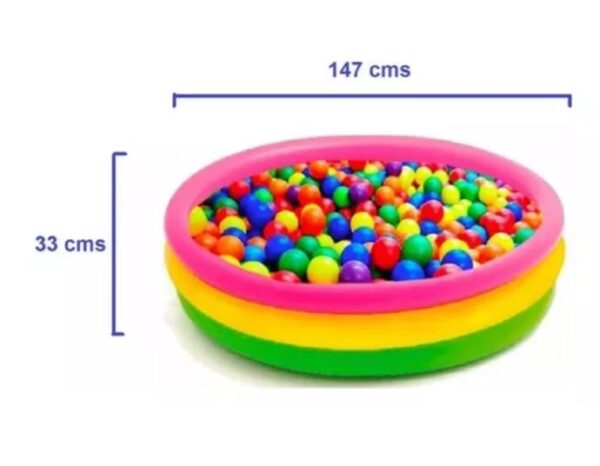 Piscina Inflable 147cm X 33cm + 100 Pelotas + Inflador - Image 6