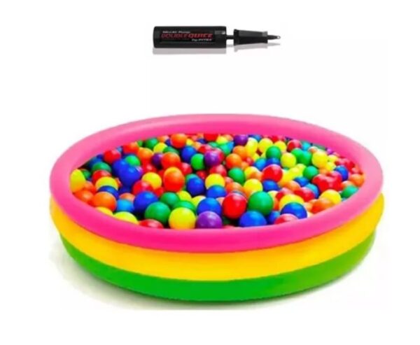 Piscina Inflable 147cm X 33cm + 100 Pelotas + Inflador - Image 7