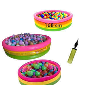 Piscina Inflable 168cm X 46cm + 250 Pelotas + Inflador