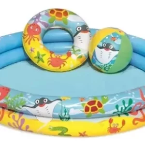 Piscina Inflable Bestway 122cmx20cm + Pelota + Flotador