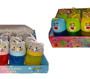 Caja De Slime X12 Para Niños Oso Y Gato Escarchado