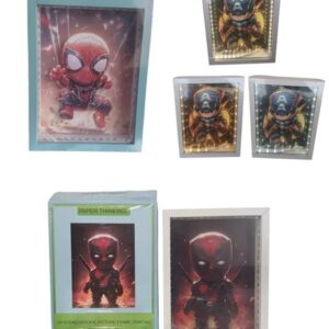 Lampara Cuadro 3d Superheroes
