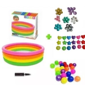 Piscina Inflable 147cm X 33cm + 500 Pelotas + Inflador