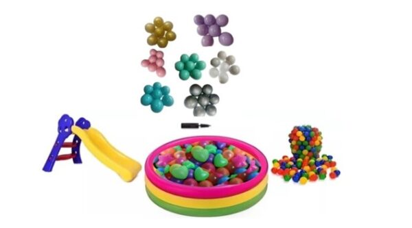 Combo Piscina Inflable 147cm + Deslizador Niños+ 200 Pelotas - Image 2