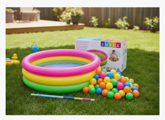 Piscina Inflable 114cm X 25cm + 300 Pelotas + Inflador - Image 6