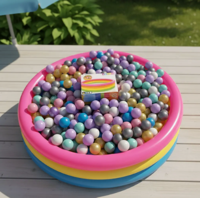 Combo Piscina Inflable 147cm + Deslizador Niña + 300 Pelotas - Image 3