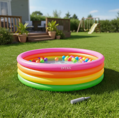 Piscina Inflable 168cm X 46cm + 250 Pelotas + Inflador - Image 2