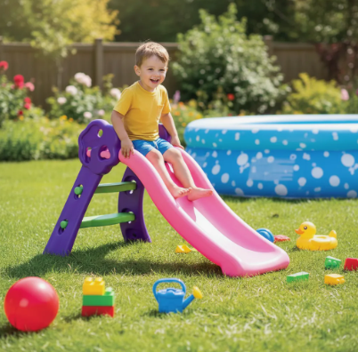 Combo Piscina Inflable 147cm + Deslizador Niña+ 100 Pelotas - Image 3