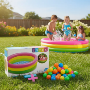 Piscina Inflable 114cm X 25cm + 300 Pelotas + Inflador