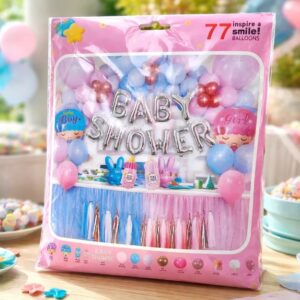 🎈👶💖 Kit De Arco Orgánico Baby Shower y Revelación De Género 77 💙👶🎈