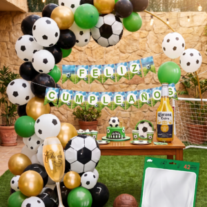 ⚽🎈 Arco Orgánico De Fútbol 42 Piezas – Kit Completo Para Fiesta Temática ⚽🎉