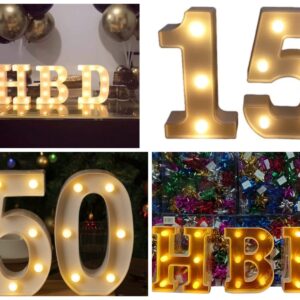 ✨ Letras y Números 3D Ilumina Tus Celebraciones Con Estilo y Brillo ✨