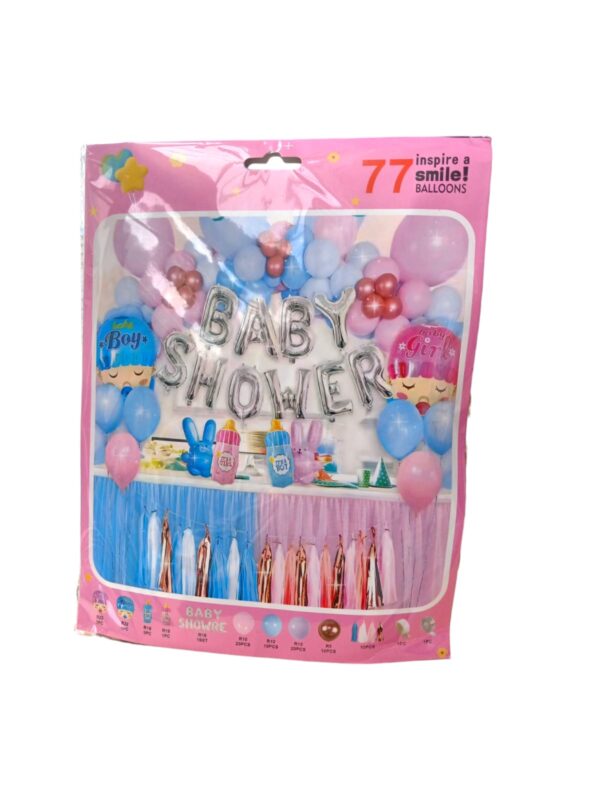 Kit De Arco Orgánico 77pcs Baby Shower Revelación