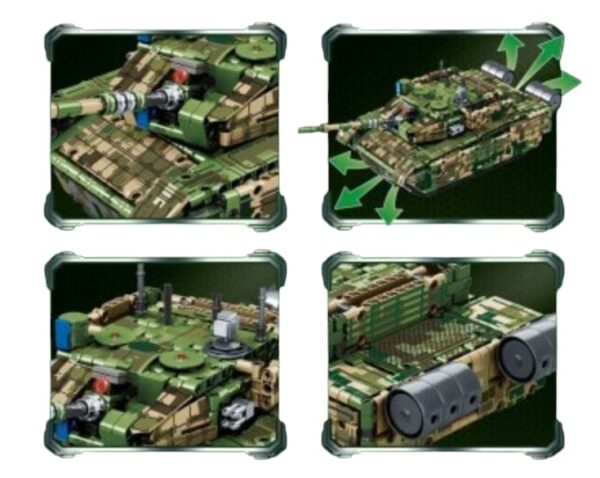 Tanque Militar Armable Control Remoto 897 Pcs - Image 4