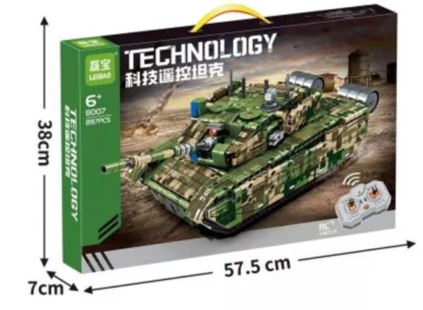 Tanque Militar Armable Control Remoto 897 Pcs - Image 3