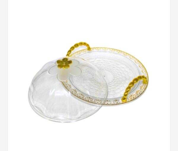 Bandeja Elegante Con Cúpula Transparente Para Tus Reuniones - Image 3