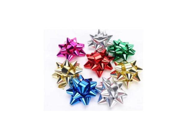 Moños De Estrella Metalizado Perfecto Para Regalos 100 Und - Image 7