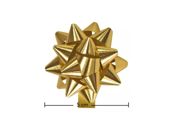 Moños De Estrella Metalizado Perfecto Para Regalos 100 Und - Image 3