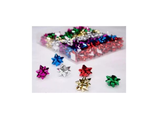 Moños De Estrella Metalizado Perfecto Para Regalos 100 Und - Image 5