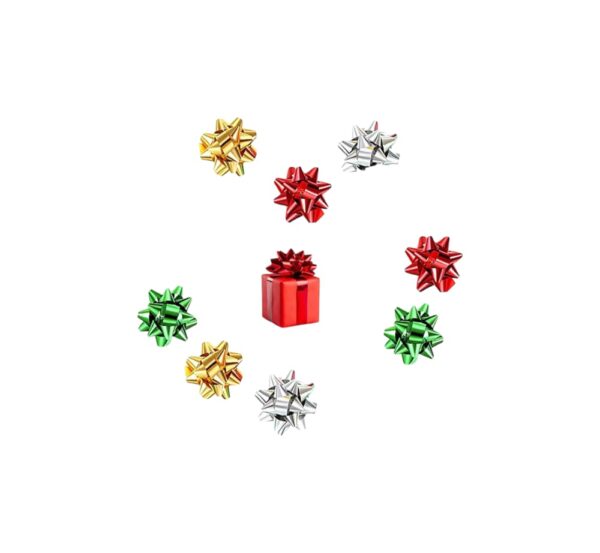 Moños Metalizados De Estrella X40 Und Regalos Con Estilo - Image 3