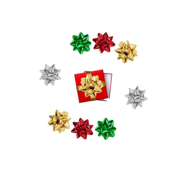 Moños Metalizados De Estrella X40 Und Regalos Con Estilo - Image 5