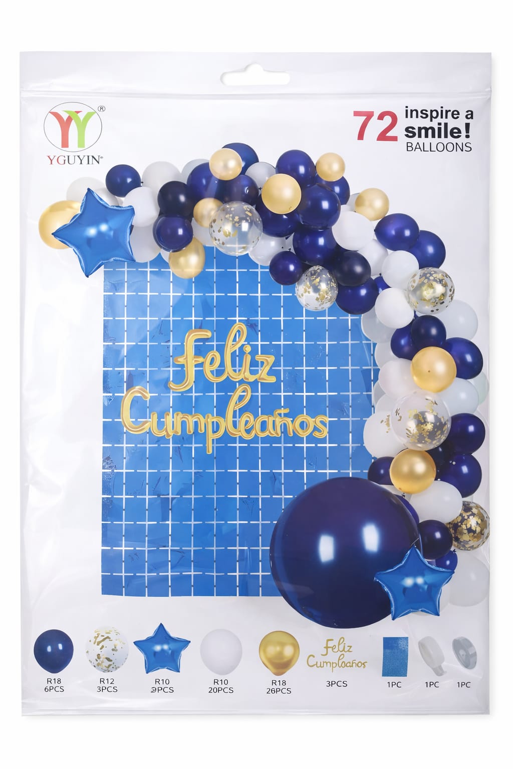 Kit Arco Elegante De 72 Pcs Fiestas Inolvidables - Image 44