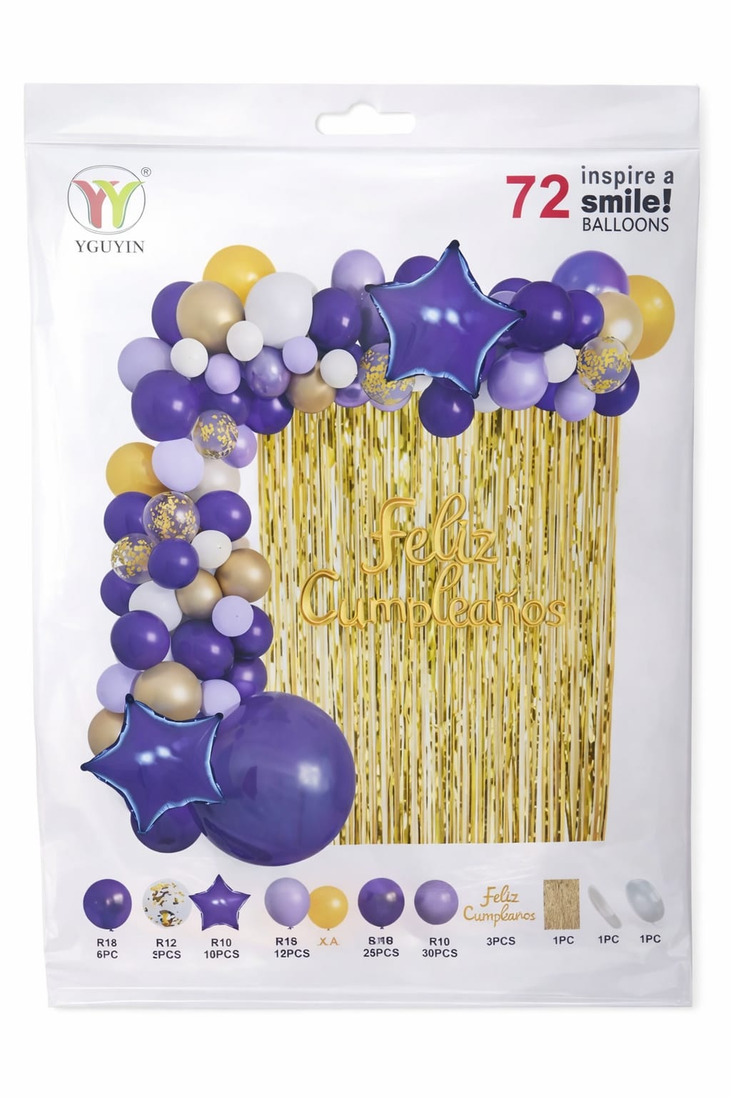 Kit Arco Elegante De 72 Pcs Fiestas Inolvidables - Image 41