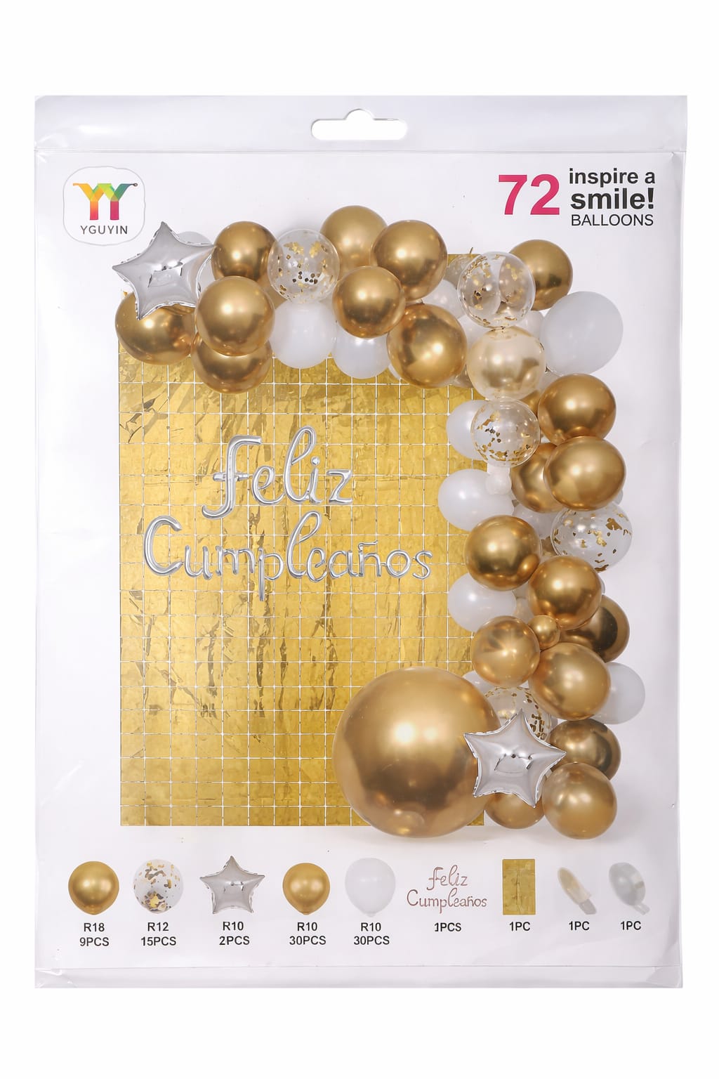 Kit Arco Elegante De 72 Pcs Fiestas Inolvidables - Image 48