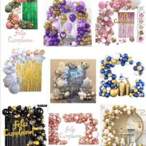 Kit Arco Elegante De 72 Pcs Fiestas Inolvidables