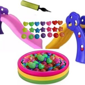 Piscina Inflable 86cm X 25cm + 250 Pelotas Figuras+ 1 Rodadero