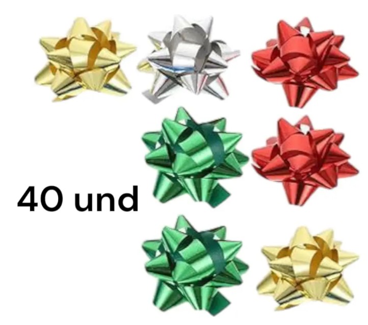 🎀✨ Moños Metalizados De Estrella x40 Unidades – Regalos Con Estilo ✨🎁 - Image 10