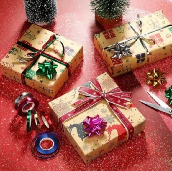 🎀✨ Moños De Estrella Metalizados Para Regalos x100 Unidades – 5 cm 🎁🌟 - Image 2