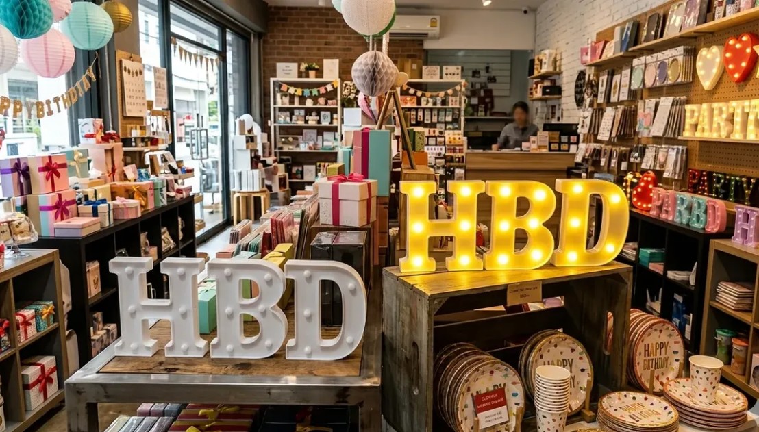 ✨🎂 HBD Letras Decorativas Con Luz LED 16 cm – Happy Birthday 🎉💡 - Image 2
