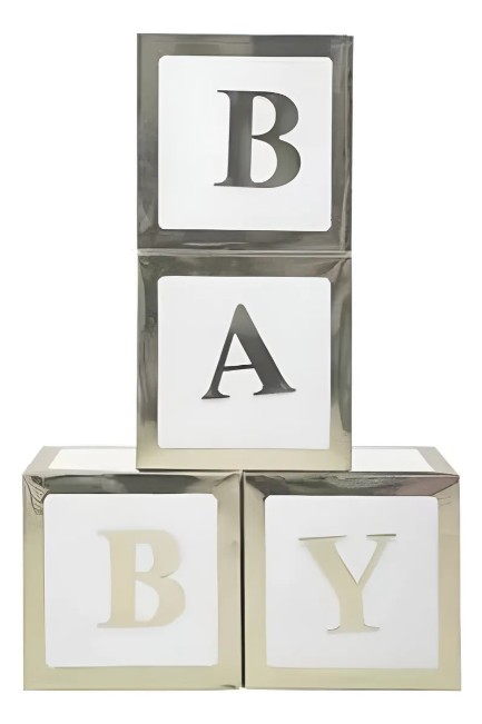 Caja Cubo Baby Decorativo Para Globos X4 Unidades - Image 7