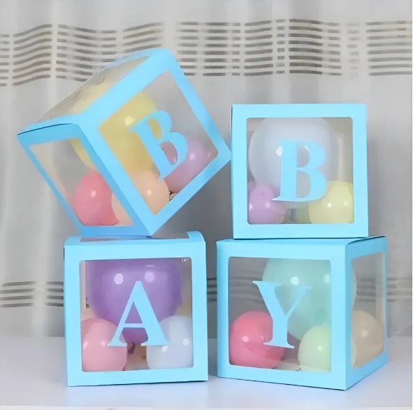 Caja Cubo Baby Decorativo Para Globos X4 Unidades - Image 19