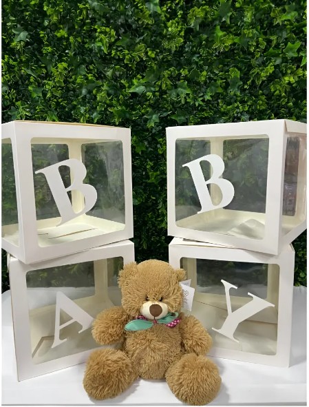 Caja Cubo Baby Decorativo Para Globos X4 Unidades - Image 15