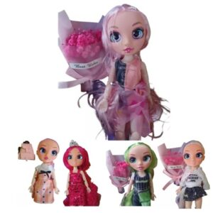 Muñeca Moda Rainbon Higo Con Accesorio